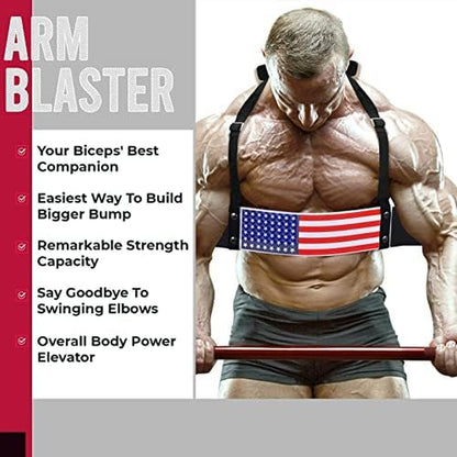 DEFY Arm Blaster for Biceps and Triceps Adjustable Curl Support with Durable 7Mm Aluminum Plate and Neck Pad for Strength Training Bodybuilding Isolator Curl Machine